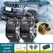 6pcs Universal Wheel Tire Snow Chains Tpu For Car Suv Truck Anti-skid Emergency