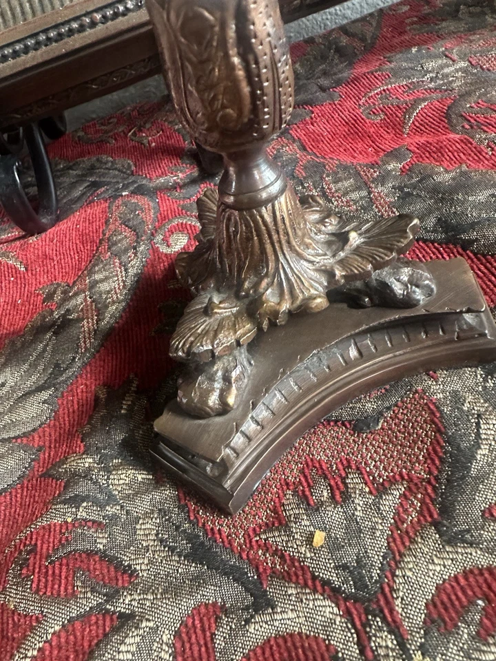 Antiguo Imperio Francés de Bronce Ormolu Candelabros Siglo XIX Pie de Garra Foto 4 de 4