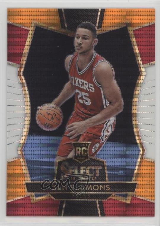 2016-17 Panini Select Premier Level Tri-Color Prizm Ben Simmons #141 k7p