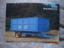 MAMMOTH UK DUMP WEEKS TRAILERS ADVERTISING FLYER