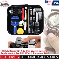 Watch Repair Kit 147 PCS Watch Battery Replacement Tool Kit Watch Remover Tool