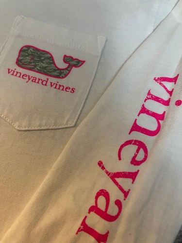 Vineyard Vines Girls Size Large 14 Long Sleeve Shirt Whale