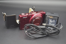 Nikon COOLPIX S9300 16.0MP Red Compact Digital Camera #I36