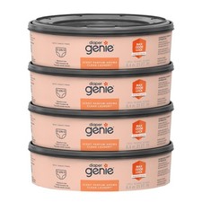 Diaper Genie Clean Laundry Scent Round Refill 4-pack, 1080-count, Plus 2 Carbon