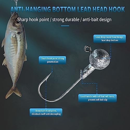 21Pcs 5 Arms Alabama Umbrella Rig for Bass Striper Rig Fishing Lures Bait Kit wi - Image 6