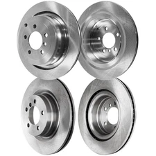 Front and Rear Disc Brake Rotors For 2006-2009 Land Rover Range Rover