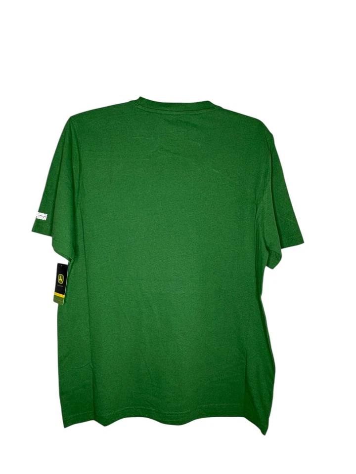 Camiseta John Deere Verde Logo - Camisa Retro Icónica Marca Tractor (Grande Hombre) Foto 2 de 2