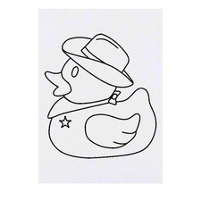 'Cowboy Duck' Temporary Tattoos / Transfers TO00020184 