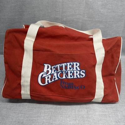 Better Crackers From Nabisco Canvas Duffle Bag Small Vintage 