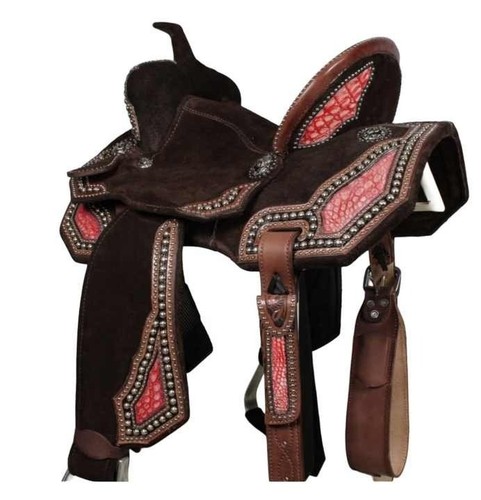 Barrel Racing Trail Selles Western Cuir Premium Qualité Confort