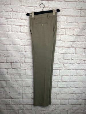 PERRY ELLIS Mens Brown SLIM FIT STRETCH Business Dress Pants/Slacks 34x32