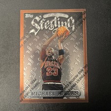 1996-97 Topps # 50 Finest Sterling Michael Jordan With Coating   