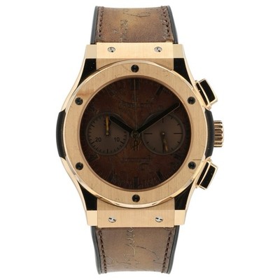 Hublot Classic Fusion Berluti Scritto Brown 18k Gold 45mm 521.OX.0500.VR.BER17