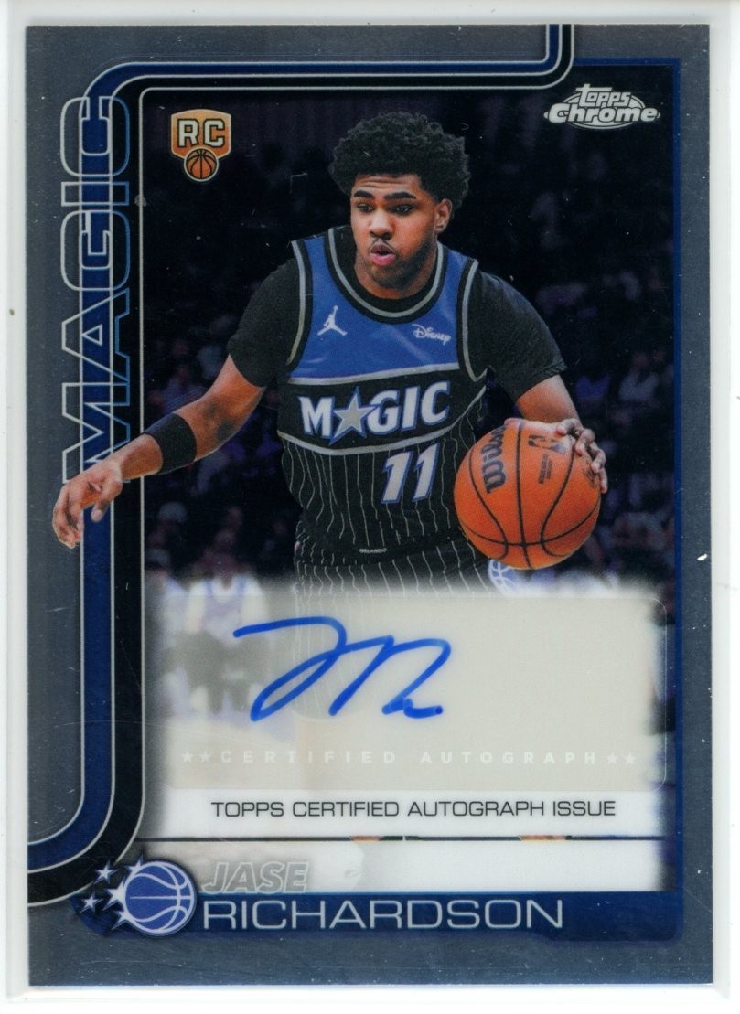 2025-26 Topps Chrome Updates Jase Richardson Rookie RC Auto #TCA-JR