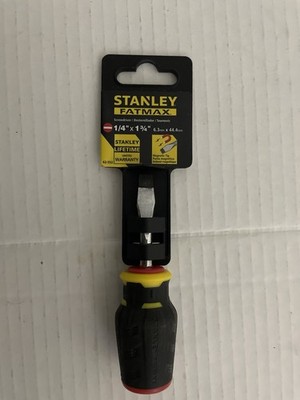Stanley FatMax 1/4'' x 1-3/4'' Slotted Stubby Screwdriver   Magnetic Tip  New