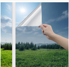Coavas One Way Privacy Window Film 17.5" x 78.7" Static Cling No Adhesive Water