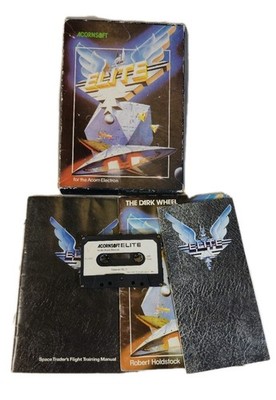 Vintage Boxed 1980s Acornsoft Elite Acorn Electron Game