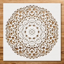 Intricate Symmetrical Patterns Wall Art Reusable Plastic Stencil - StencilAir