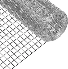Hardware Cloth Chicken Wire 1/2-Inch 16x6ft Galvanized Welded Poultry Fence Cage