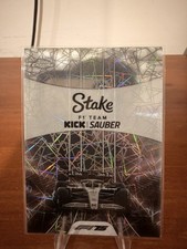 2025 Topps Chrome F1 #183 Stake Kick Sauber Lazer Refractor Black & White