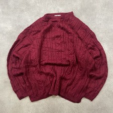 Eve Ltd. Jumper Womens 22W Chunky Cable Knit Pullover Sweater, Red