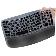 Keyboard Cover Skin for Logitech Wave Keys MK670 Keyboard Protector, Black