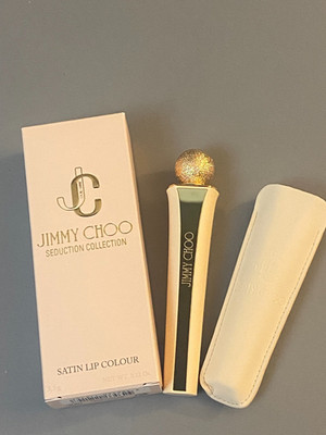 NIB Luxury Jimmy Choo Seduction Collection Satin Lip Color with Leather Case 009