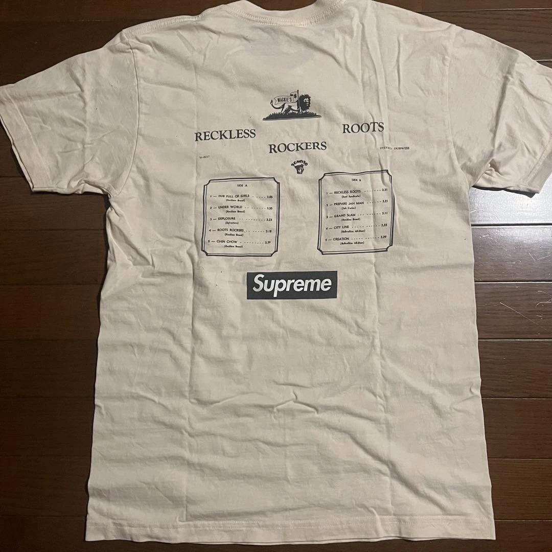 Collab homme Supreme L Wackie'S. T shirt iconique streetwear rare occasion limitée