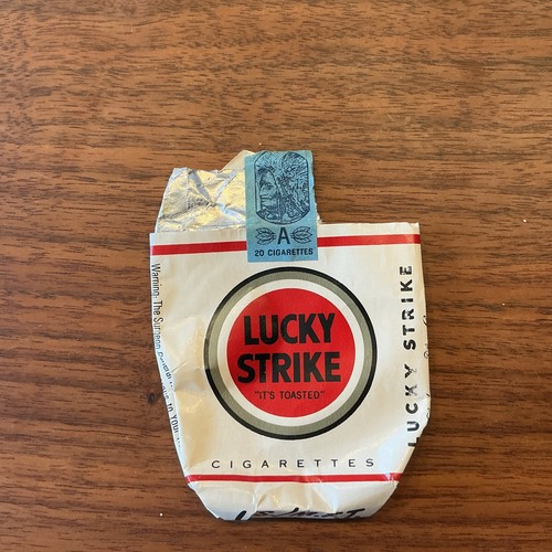 Lucky Strike Cigarette VINTAGE EMPTY PACk