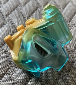 LEGO Bionicle Mask of Ice Marbled Gold Trans Light  Blue Skull Warrior 19064pb01