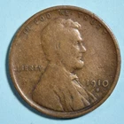1910 S Lincoln Wheat Cent ~ F FINE ~ Bronze Penny 1c Coin ~