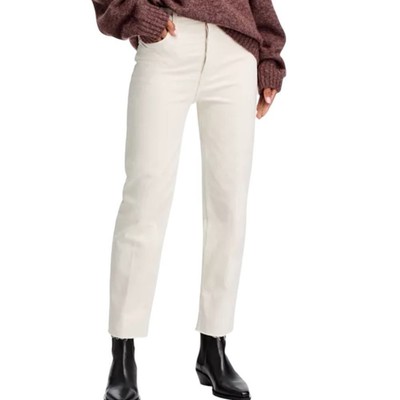 ReDone 70s Ultra High Rise Stovepipe Jeans Womens Size 26 Vintage White