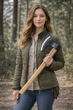 CUSTOM HANDMADE HIGH CARBON STEEL HUNTING VIKING HATCHET TOMAHAWK AXE  sheath