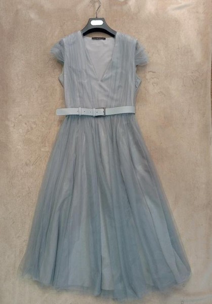 Damen Fabiana Filippi Kleid Grau Polyester XXS