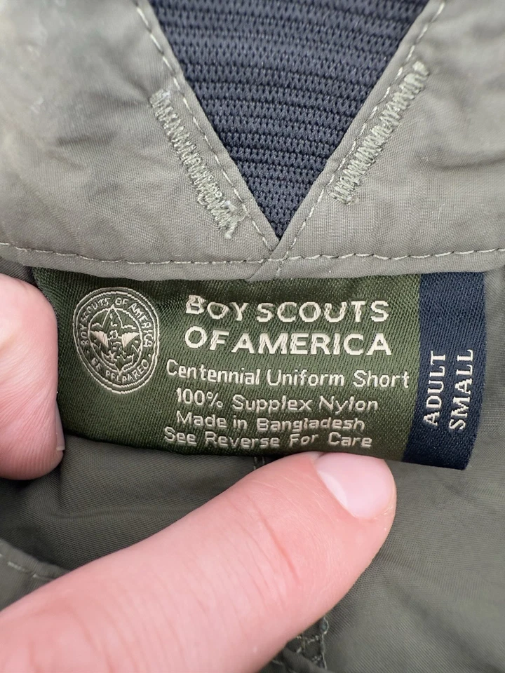 Boy Scouts Of America Centennial Uniform Shorts Green Adult Size Small - Image 3 of 4