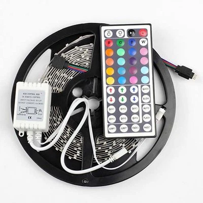 SUPERNIGHT RGB 5M 3528 SMD LED Strip Light 300leds + 44 key Controller + Power