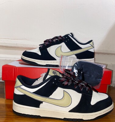 Size 9 - Nike Dunk Low LX Black Team Gold 2023 | eBay