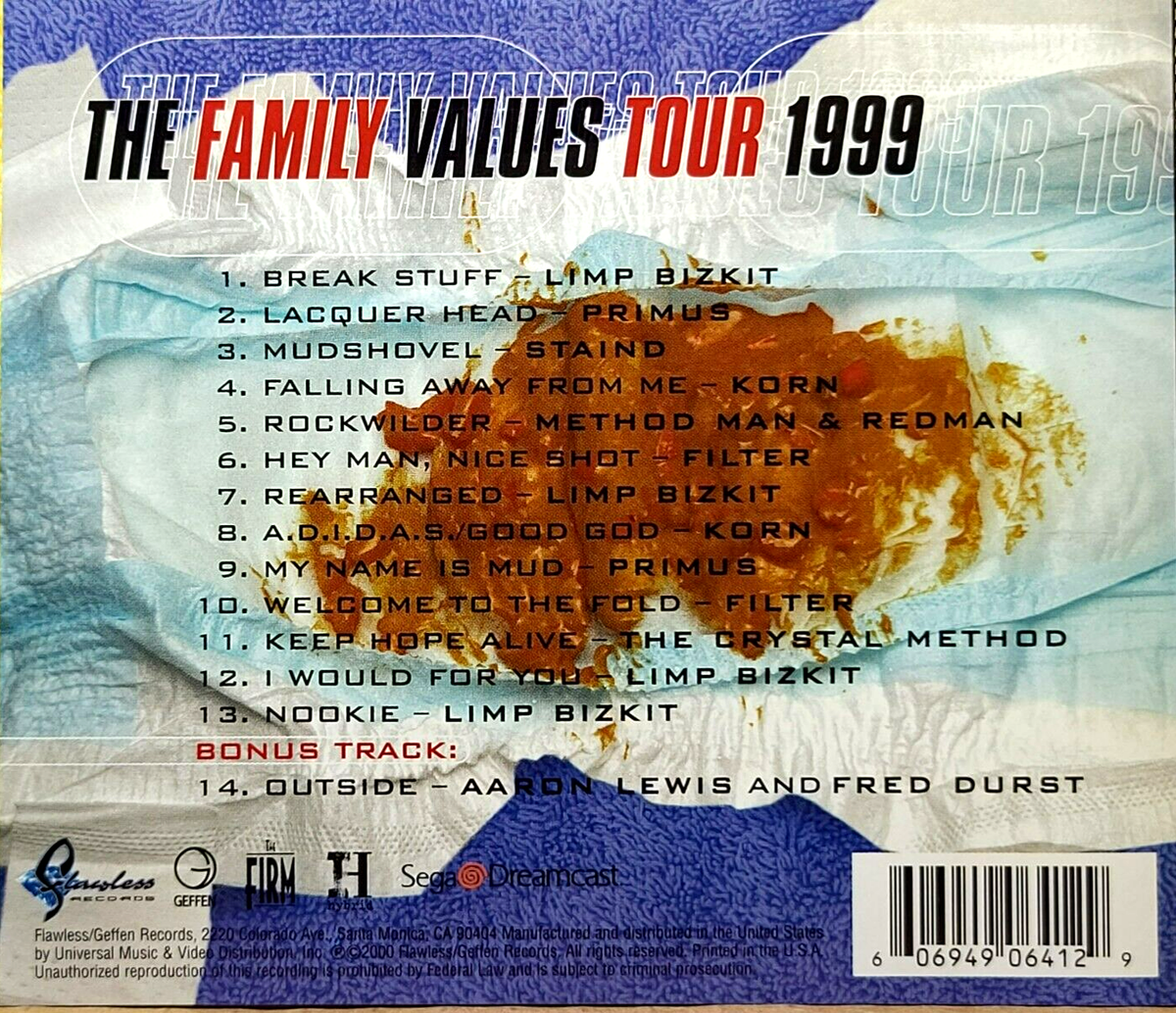 Family Values Tour 1999 by Various Artists (CD, 2000) EXCELLENT