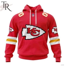 Kansas City Chiefs 2024 Personalized Name And Number Hoodie S5XL AOP