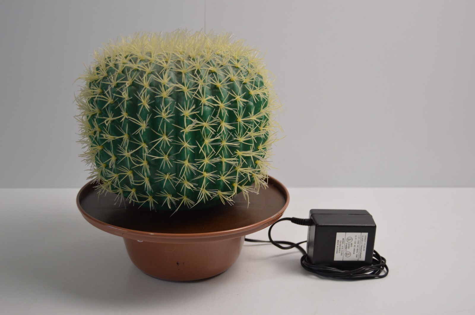 Vintage Fiber Optic Cactus Light Up WORKS Collectible Southwest Home
