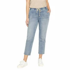 Buffalo SIZE: 2/26 Ladies’ Pull-on Denim Crop Pant Color: Light Blue Stone