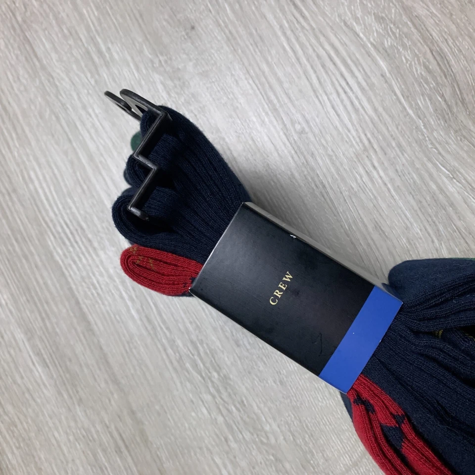 Gold Toe Mens Socks 4 Pack Vapor Tech Moisture Control Argyle Green Red Navy - Image 3 of 4