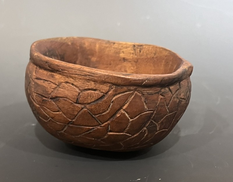 Antique Korean Wooden Drinking Vessel Asian Japanese Drinking Vessel