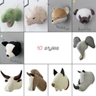 3D Felt Wall Hanging Dinosaur Head Doll Stuffed Plush Toys Kids Gifts Room Decor
