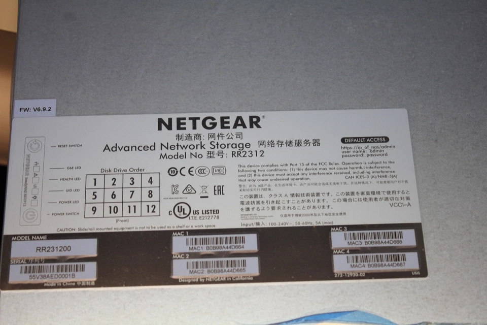 Netgear ReadyNAS  2312 With 12x6TB HDD 4 port NIC Open box - Image 4 of 4