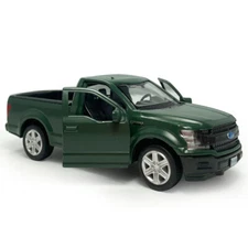 1:36 Ford F-150 Pickup Truck Model Toy Car Diecast Toy Vehicle Doors Open Green