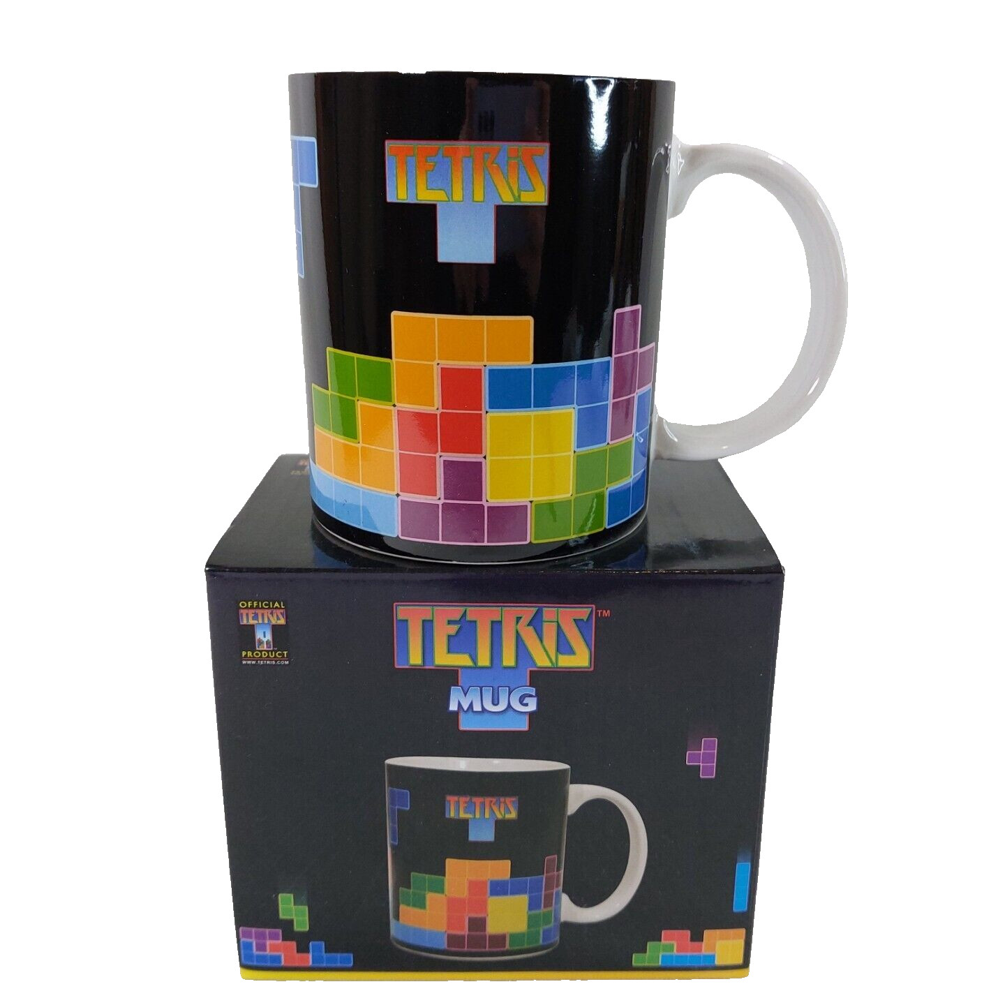 Tetris Mug With Box 300ml Paladone Novelty Gift Retro Video Game Merchandise