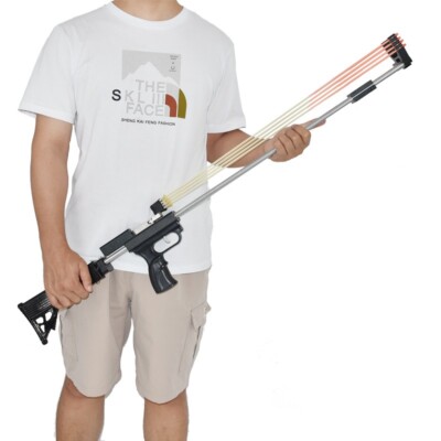 Powerful Slingshot Rifle Outdoor Hunting Catapult Heavy Duty Slingshot For Adult