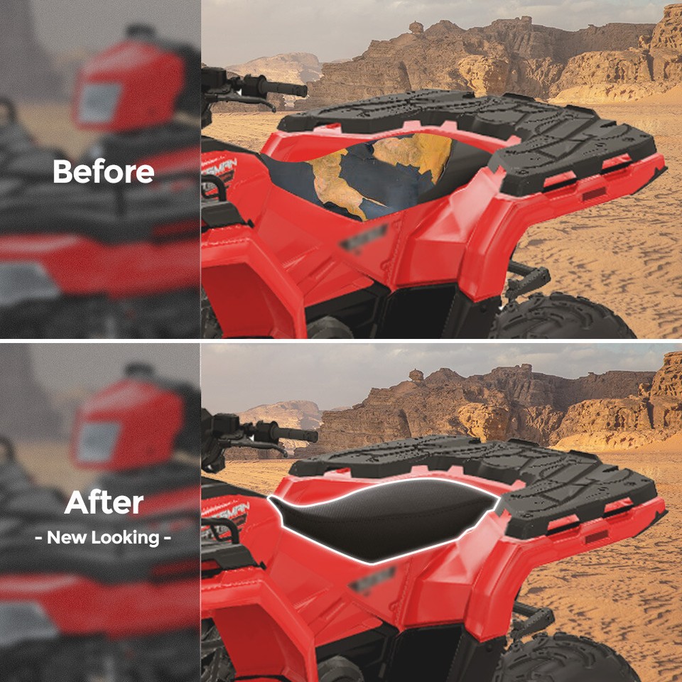 KEMIMOTO Camo ATV Tank Saddle Storage Bag For Polaris Sportsman 450 570 Yamaha E - Foto 4