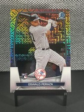 2023 Bowman Chrome Mega Box Oswald Peraza MOJO REFRACTOR RC #70 Yankees